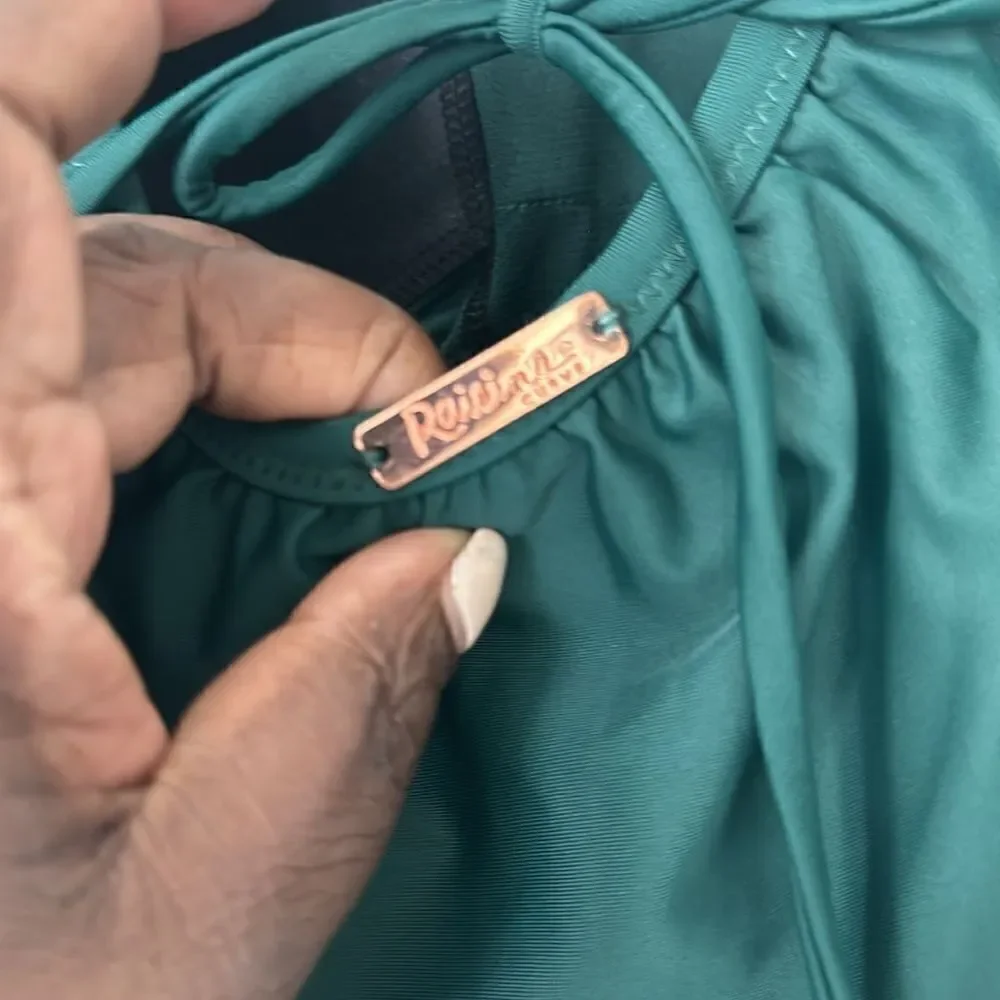 Raisins Curve Green One Pc Swimsuit 16W